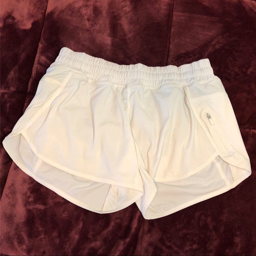 Lululemon white athletic shorts